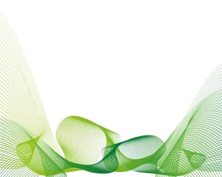 Abstract green wavy background Stock-Illustration