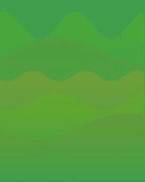 Abstract Green Wavy Background with Minimalist Layered Shapes for Creative .. Stock Illustration