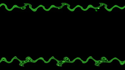 Abstract Green Wavy Frame Stock Footage 284391418