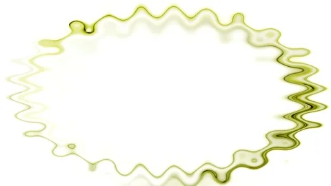 Abstract Green Wavy Frame Stock Footage 284398734