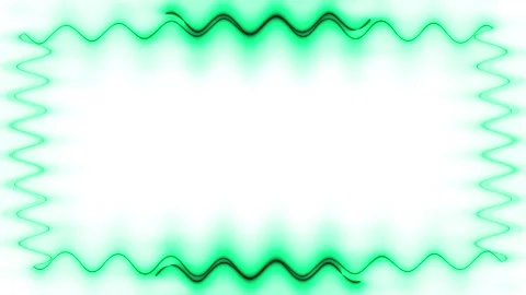 Abstract Green Wavy Frame Stock Footage 284400530