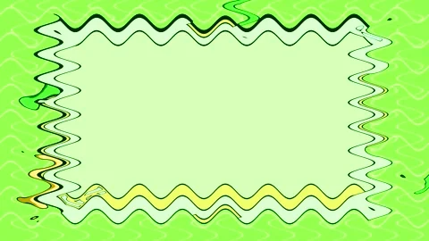 Abstract Green Wavy Frame Stock Footage 284404036
