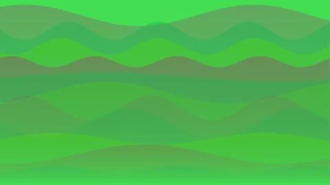 Abstract Green Wavy Layered Background with Fluid Curves and Organic Shapes.. Stock Illustration