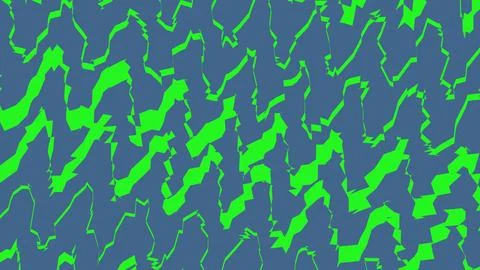 Abstract green wavy lines pattern on dark blue background Stockillustratie