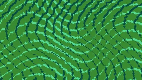 Abstract green wavy lines pattern background Illustrazione stock