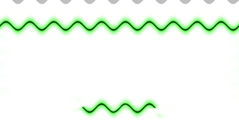 Abstract Green Wavy Lines on White Background Stock Footage 284401640