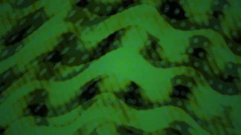 Abstract Green Wavy Motion Background with Digital Data Patterns. Stock Footage 340519608