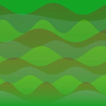 Abstract green wavy pattern background with overlapping fluid shapes and or.. 스톡 일러스트
