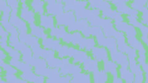 Abstract green wavy stripes on a light purple background Illustrazione stock