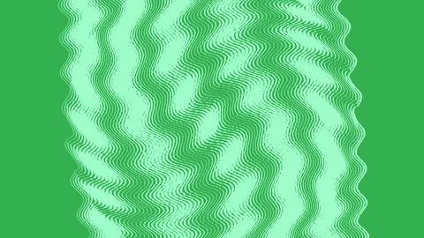 Abstract green wavy stripes pattern background イラスト素材