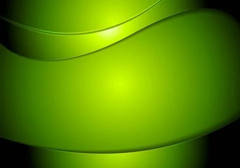 Abstract green wavy vector background Abstract green wavy corporate vector... Foto stock