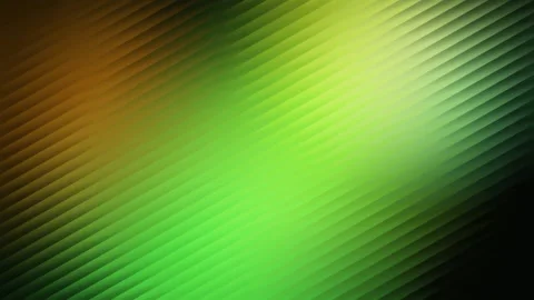 Abstract green yellow diagonal ribbed glass background loop Stock Footage 344719816
