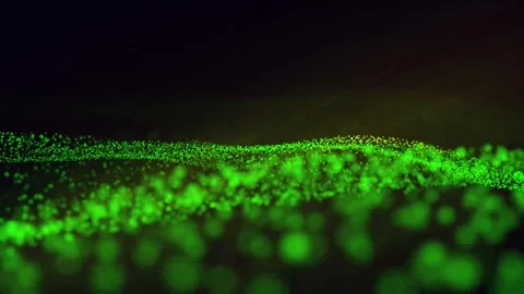 Abstract green yellow light stripes from Stock Footage 269711447
