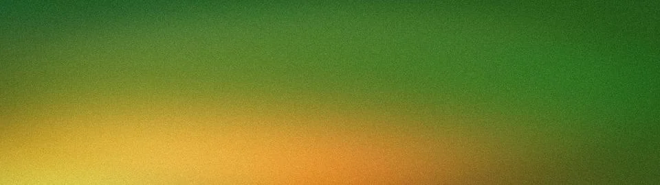 Abstract green yellow orange gradient background wide grainy tech wallpaper.. Stock Illustration