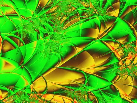 Abstract green-yellow pattern, color graphics, background, design Stock Illustration
