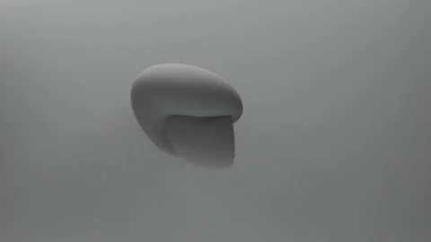 Abstract grey 3d rendering shape waving transform in random direction Stock Footage 153385537