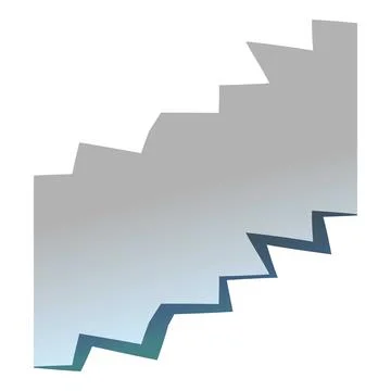 Abstract grey and blue zigzag shape forming gradient background Stock Illustration