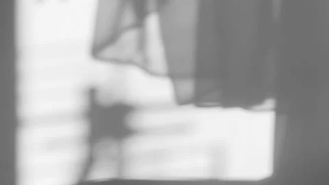 Abstract Grey and white smooth bokeh silhouette shadow on white wall background Video stock 236178294