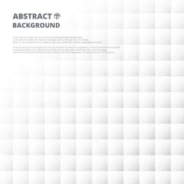 Abstract of grey and white square pattern geometric background vector, Spread Illustrazione stock