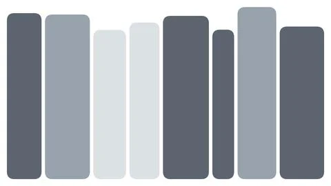 Abstract grey bar chart shapes design with minimalist aesthetic for data vi.. Stock Illustration