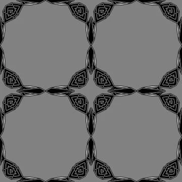 Abstract grey celtic or viking seamless pattern Stock Illustration