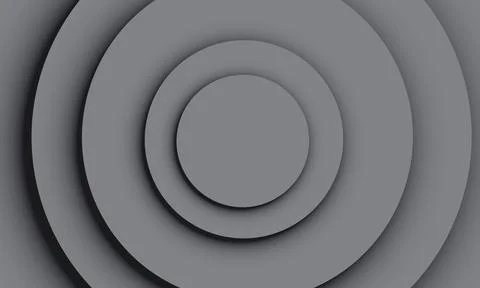 Abstract grey circle layer background. paper cut style. Minimalist abstract Stock Illustration