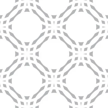 Abstract grey circle pattern seamless geometric Stock Illustration