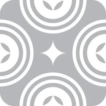 Abstract grey circle pattern seamless geometric Illustrazione stock