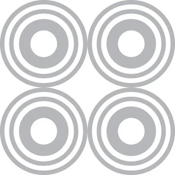 Abstract grey circle pattern seamless geometric Stock Illustration