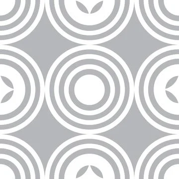 Abstract grey circle pattern seamless geometric 스톡 일러스트