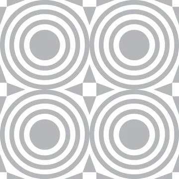 Abstract grey circle pattern seamless geometric Stockillustratie