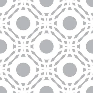 Abstract grey circle pattern seamless geometric イラスト素材