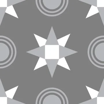 Abstract grey circle pattern seamless geometric 스톡 일러스트