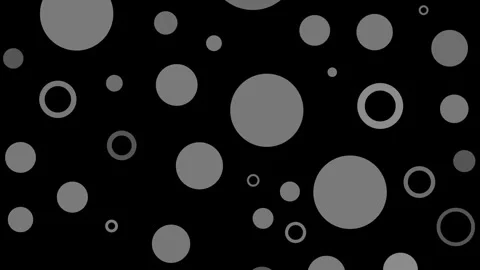 Abstract Grey Circle Ring Pattern Random Scaling 4K Loop Stock Footage 338231455