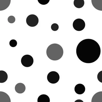 Abstract grey circles seamless pattern background. RGB EPS 10 vector illustra Illustrazione stock
