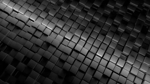 Abstract grey colored cube background Stock Illustration