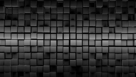 Abstract grey colored cube background Stock Illustration