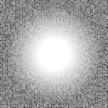 Abstract Grey Creative Pixel Technology Background Stock Illustration