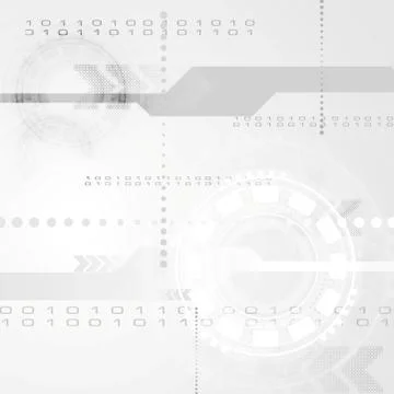 Abstract grey engineering tech background Stock Illustration
