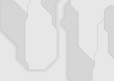 Abstract grey futuristic linear technology background Stockillustratie
