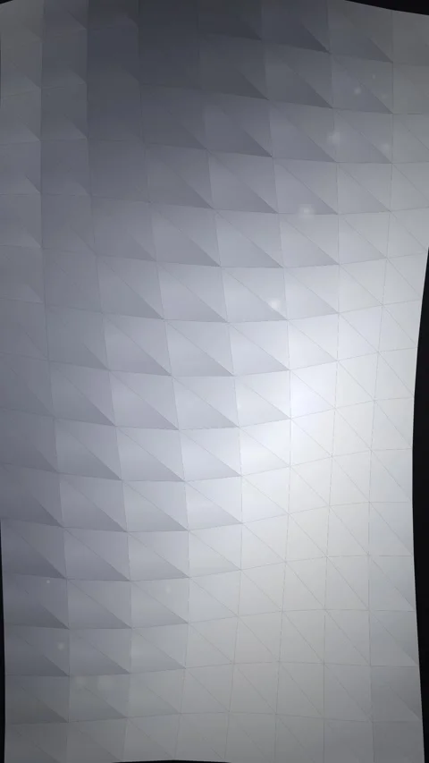 Abstract Grey Geometric Low Poly Background with Floating Light Particles Stock Footage 346199790