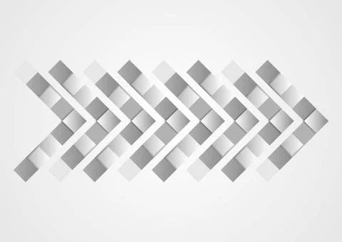 Abstract grey geometric tech arrow design Abstract grey geometric tech arr... Stock Photos