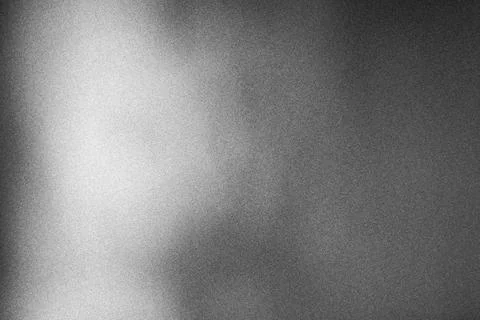 Abstract grey gradient background with soft light and grainy texture effect Stock Photos