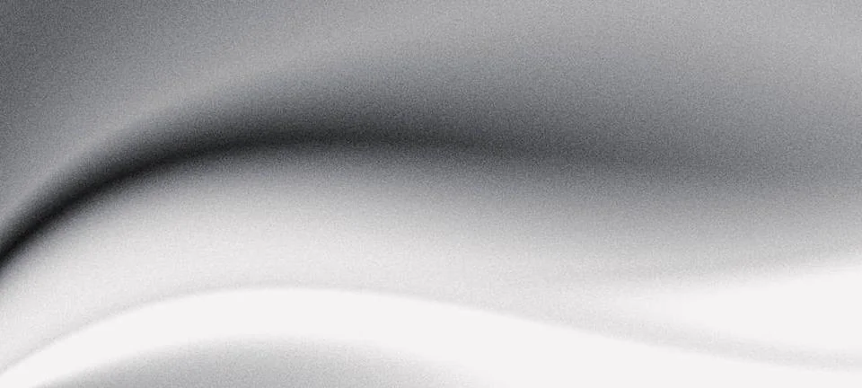 Abstract grey grain texture gradient wave background monochrome banner web... Stock Photos