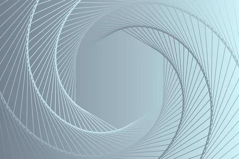 Abstract grey hexagon spiral background Stock Illustration