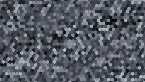 Abstract grey hexagonal pattern background with subtle shifting movement and Stock Footage 343436250