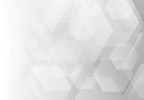 Abstract grey hexagonal pattern design artwork decorative background. Stock Illustration