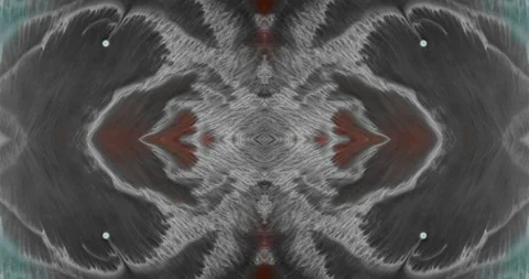 Abstract grey ink dissolving in water creating kaleidoscope psychedelic patte Stock Footage 136300247