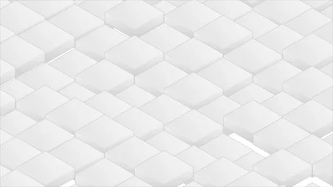 Abstract grey isometric geometric motion background with cube block pattern Stock Footage 339759774