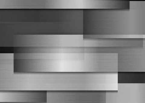 Abstract grey metallic striped texture technology background Stock Illustration